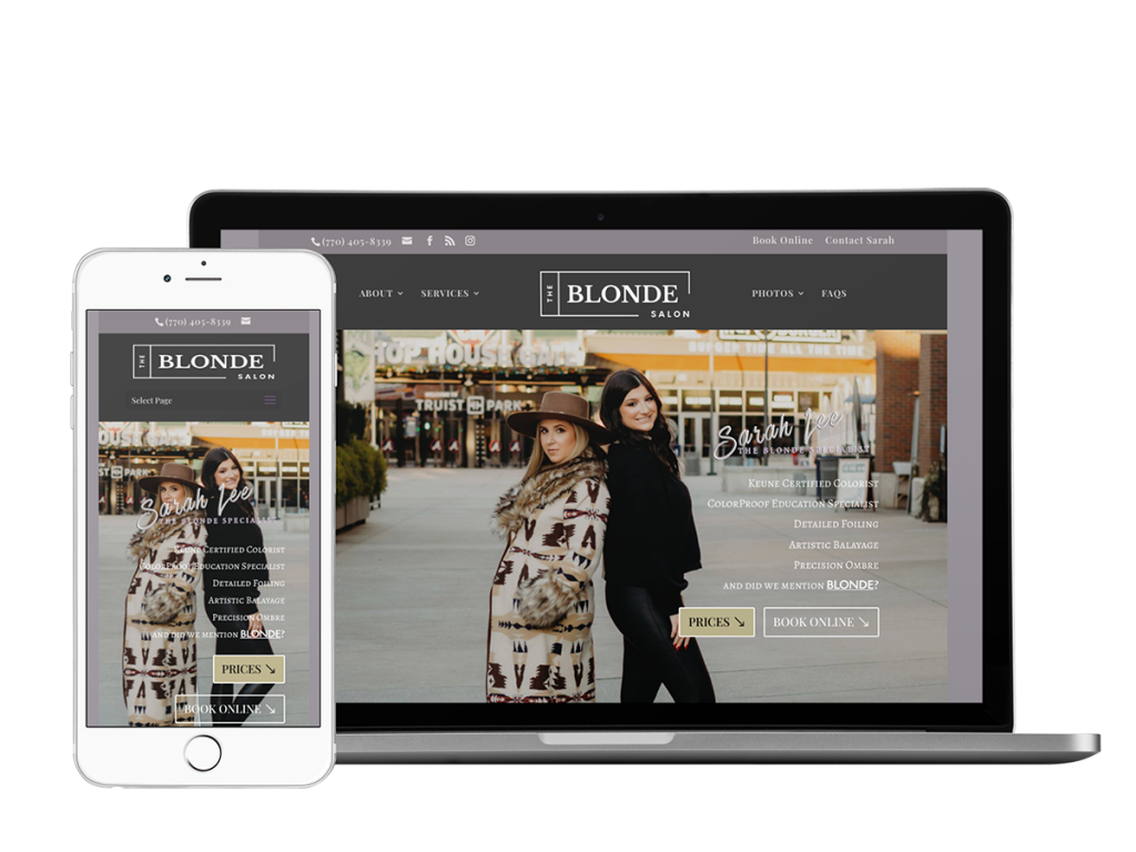 The Blonde Salon Atlanta Website Design The Blonde Salon Atlanta