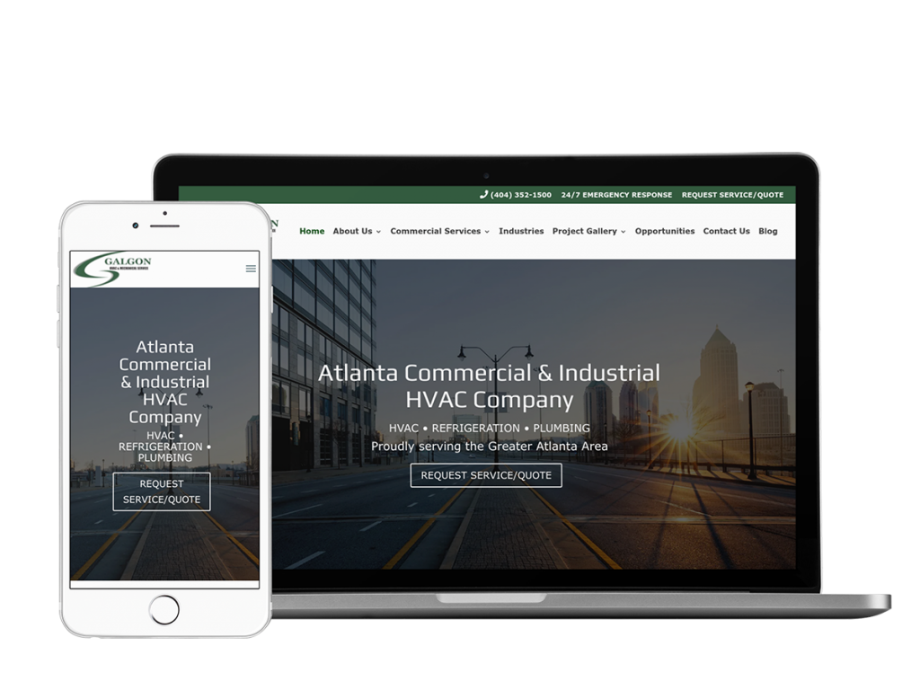 Galgon HVAC Atlanta Website Design
