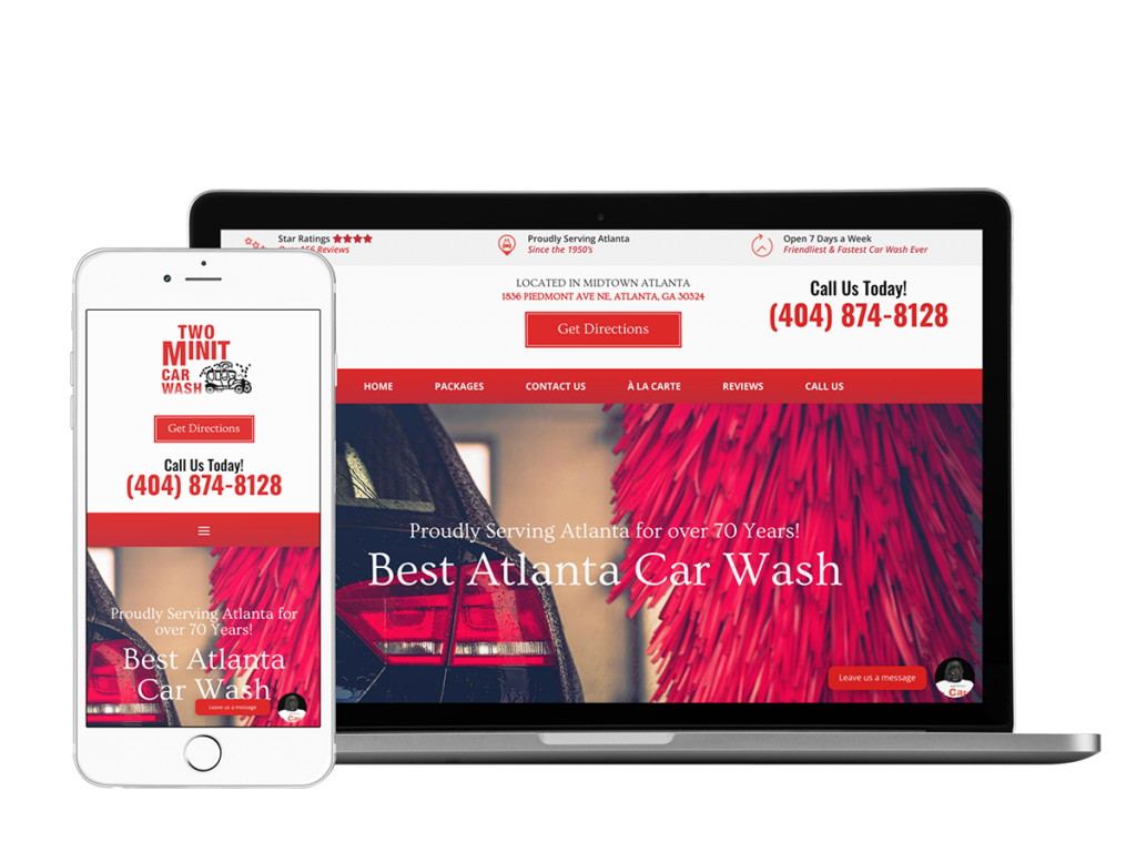 Two Minit Car Wash Atlanta Website Design Two Minit Car Wash