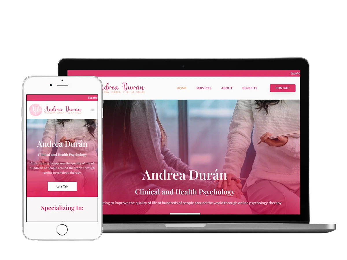 A mobile phone and tablet app for accessing the clinical health psychology website of Andrea Dylan.