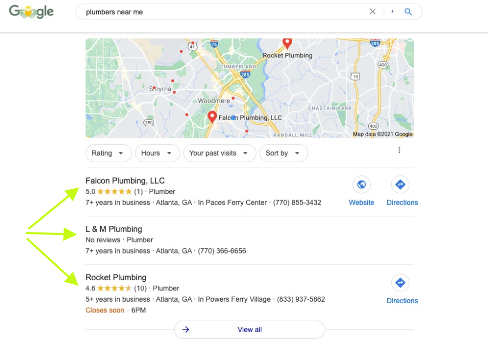 Beating the Google 3 Pack: Google Maps Local SEO Success 7 google-maps-local-3-pack-1