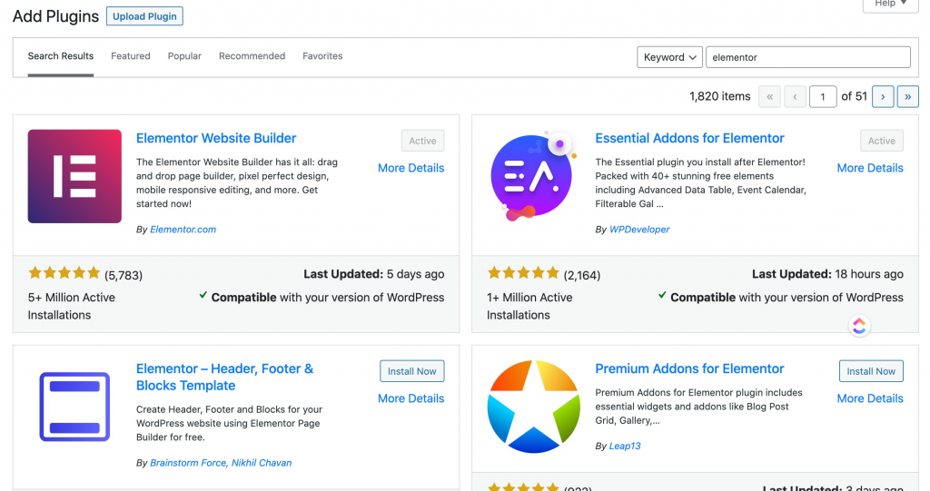 How to Use Elementor in WordPress 2 install elementor plugin