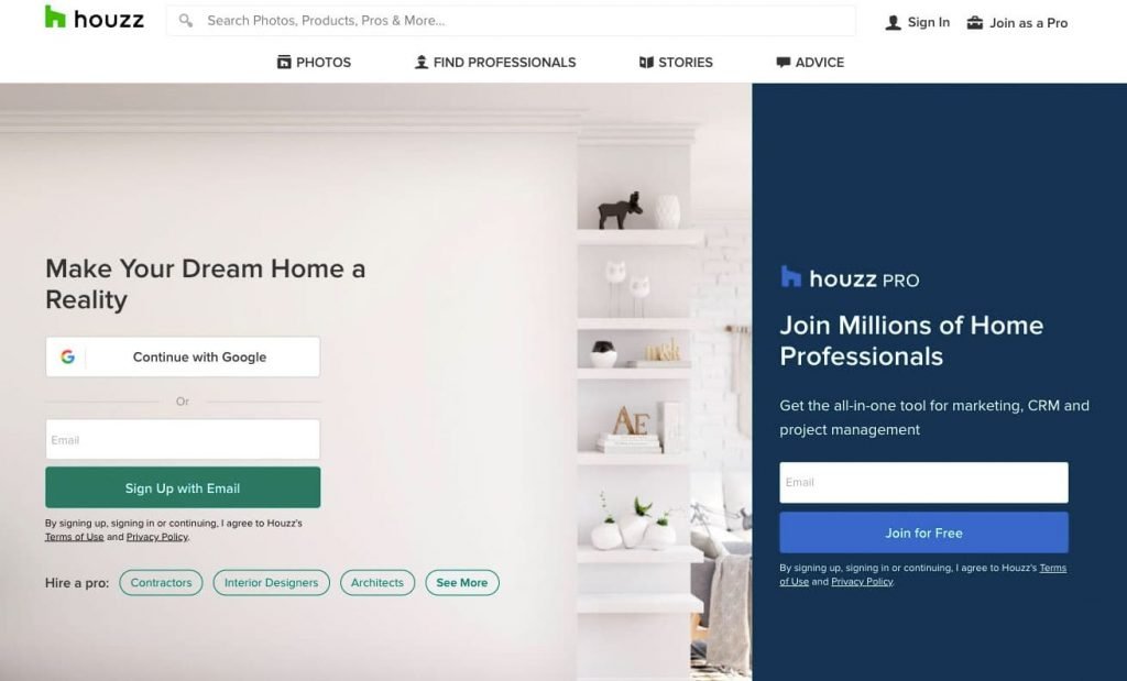Getting Started With Houzz