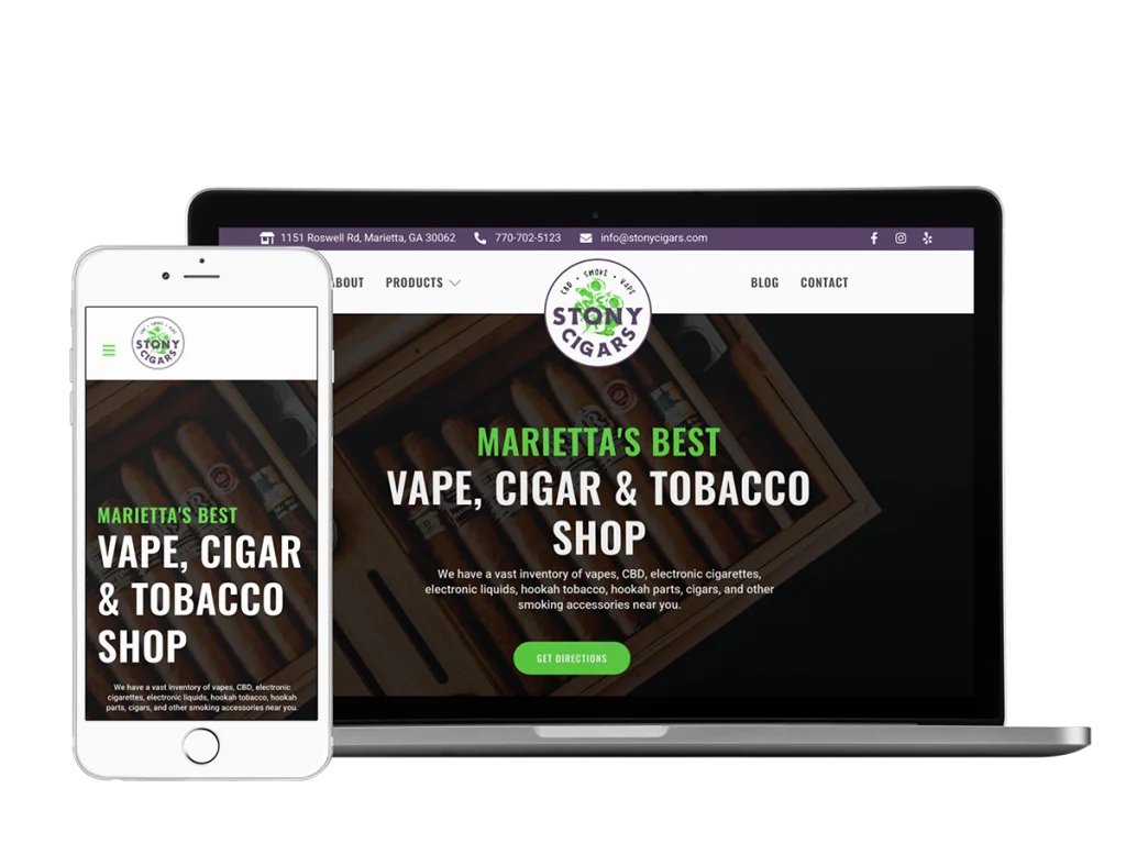 Stony Cigars & Vape Shop 12 Stony Cigars Vape Shop Website Redesign 2