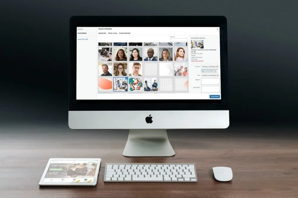 What Is ALT Text: Discover The Power Of Image Descriptions For SEO Success 2 A computer screen displaying images on the media library.