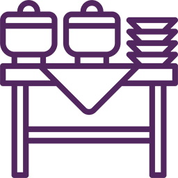 A purple logo representing various industries on a purple background.