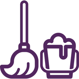 A purple logo representing various industries.