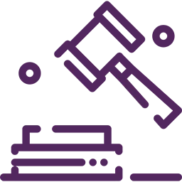 A logo for industries with a purple design.