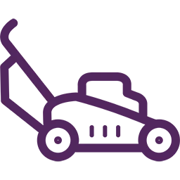 A logo combining purple and black colors against a background.