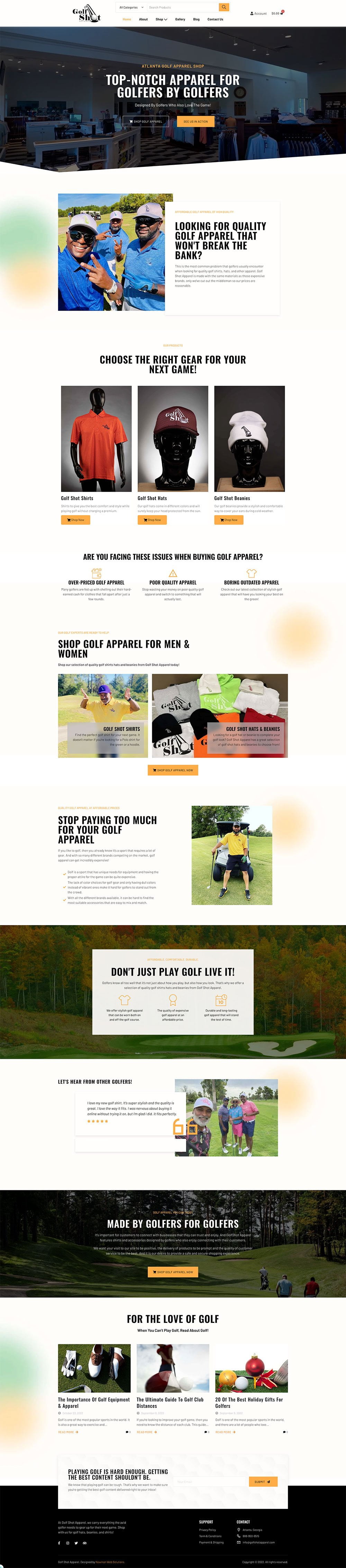 Screencapture Golfshotapparel After GolfShot Apparel