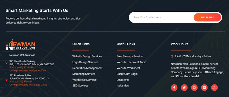 Website Header and Footer Design Trends 3 Website Header and Footer Design Trends - Newman Web Solutions - Atlanta GA