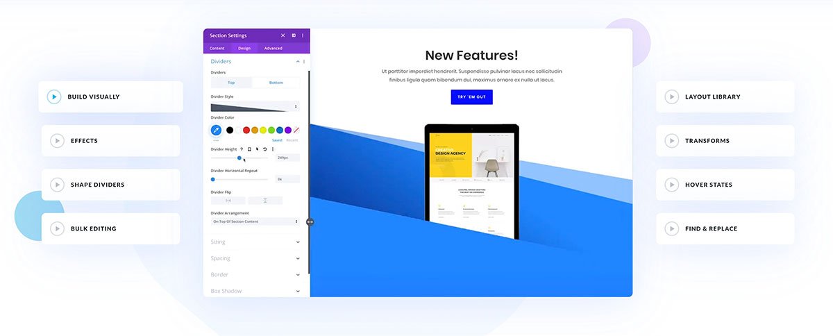 customizing with divi builder themes