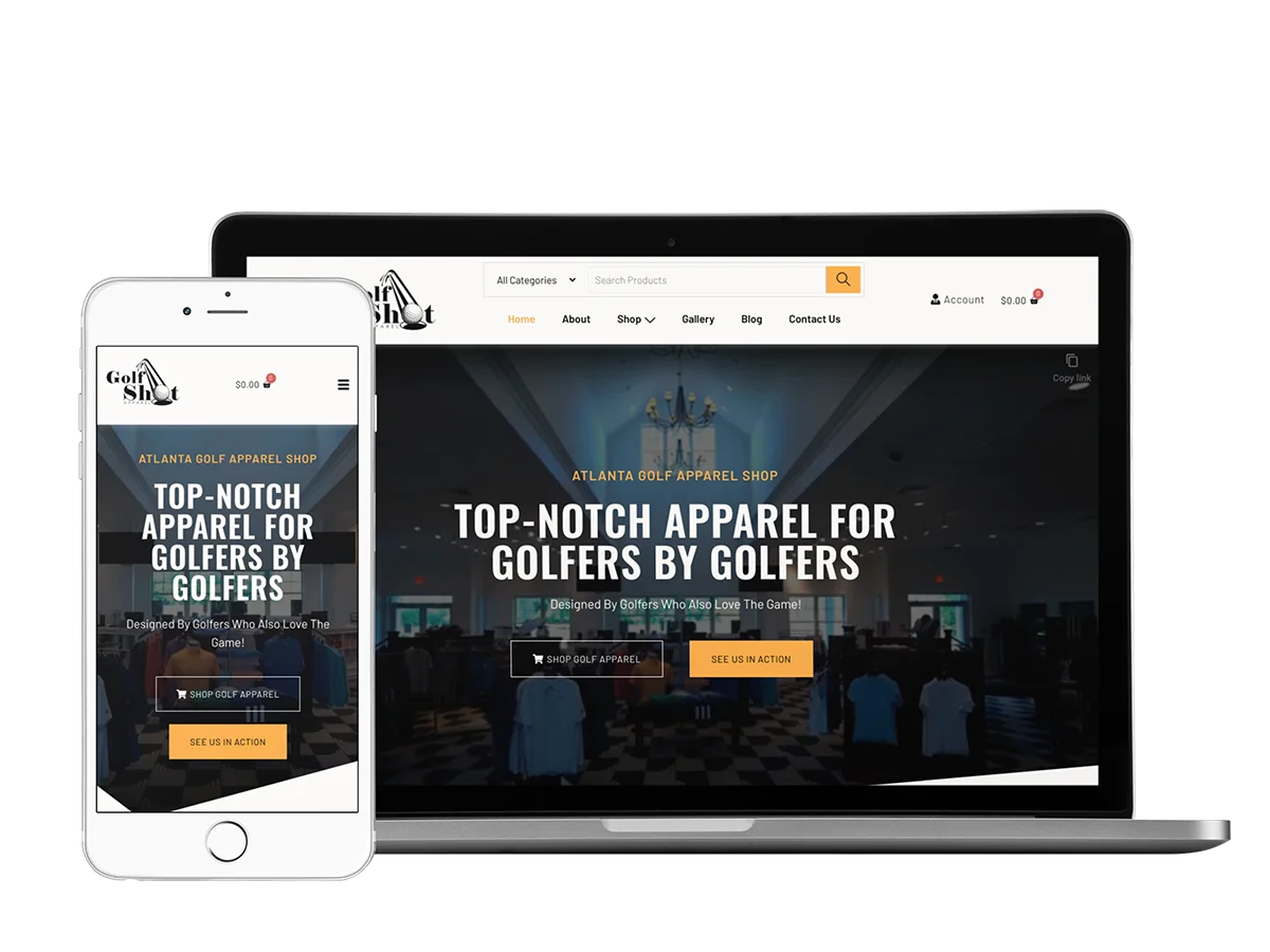 GolfShot Apparel 2 Top golfshot apparel website.
