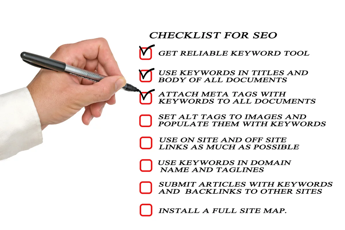 Checklist for synonym optimization in writing