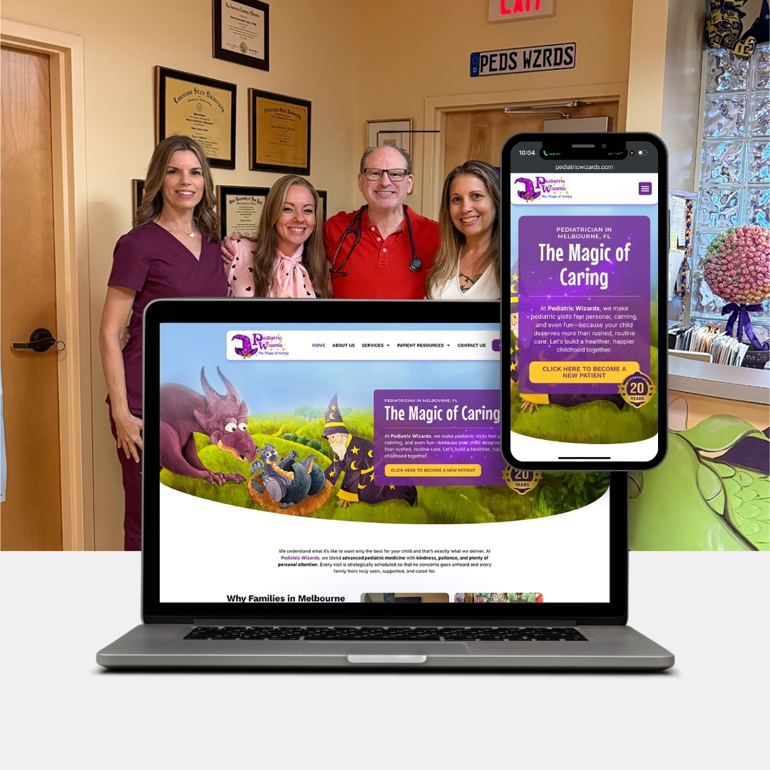 Atlanta SEO & Web Design Company 6 Pediatric Wizards website project
