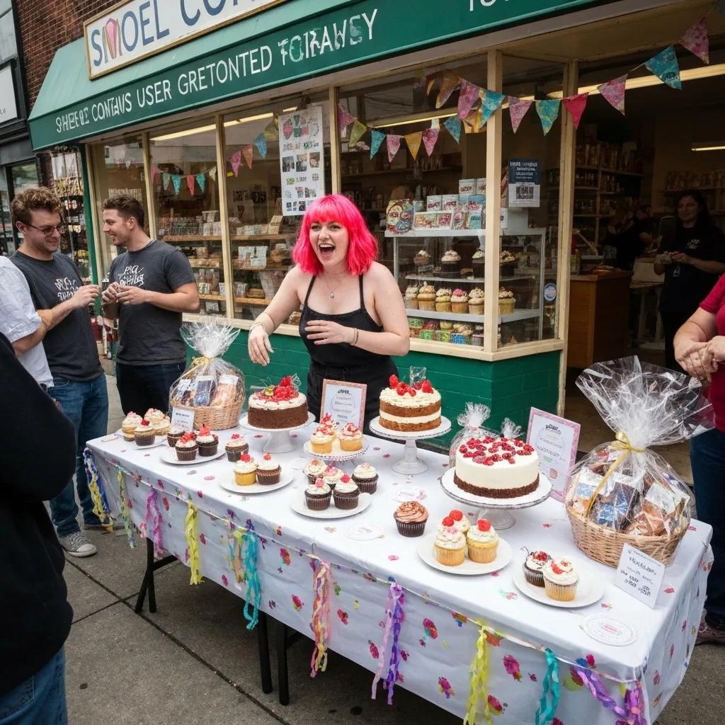 A small business hosting a contest to encourage user-generated content, with active customer participation.
